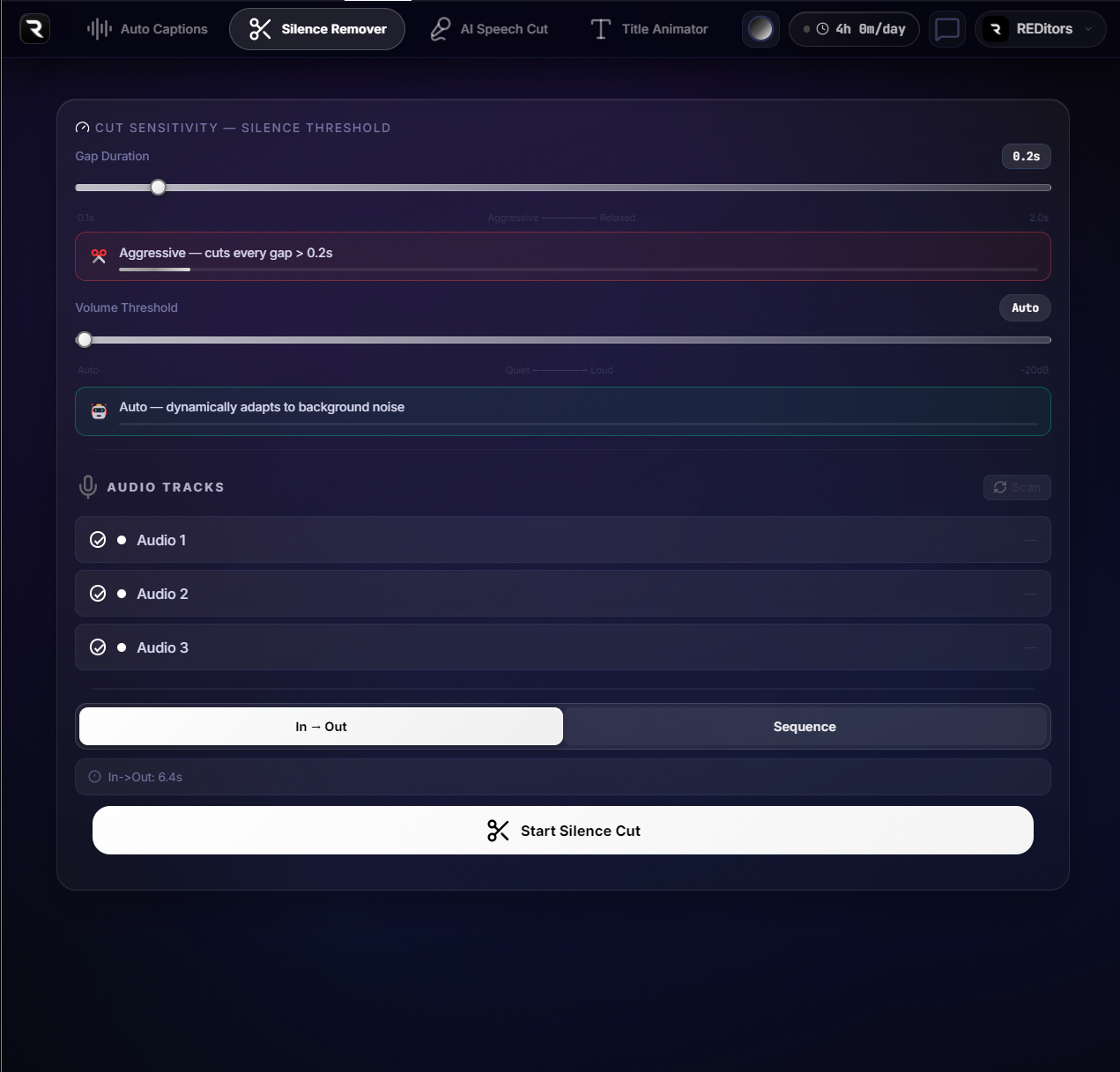 Silence Remover for Premiere Pro – remove dead air and pauses in one click